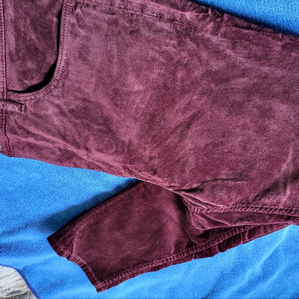 LOFT Red High Rise Jeans - Picture 2 of 7